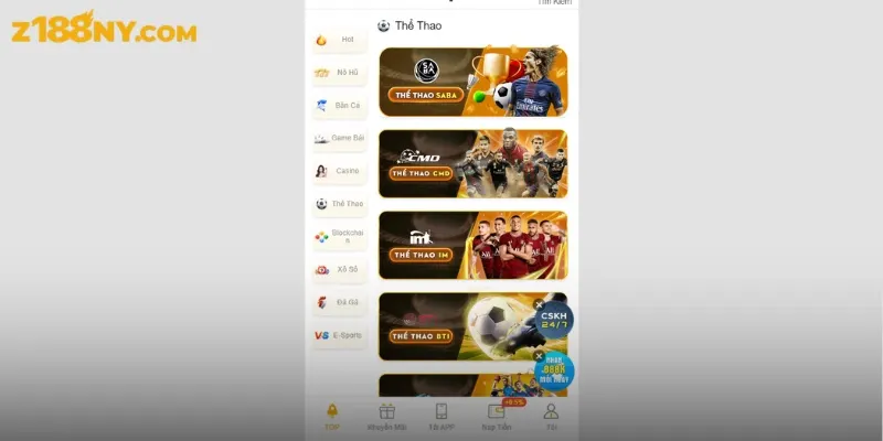 Cá cược thể thao với 3.000 sự kiện kịch tính mỗi ngày